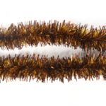 Łańcuch brązowo-złoty matowy grubo/cienkocięty 8 x 300 cm