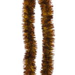 Łańcuch brązowo-złoty błyszczący grubo/cienkocięty 8 x 300 cm