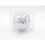 Bombka plastikowa kula disco 15 cm srebrna