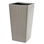 Doniczka FINEZJA RATTAN 19 cm frappe