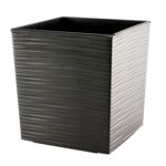 Doniczka JUKA dłuto 19 cm grafit metalic