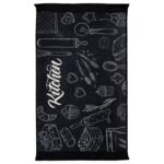 Dywan drukowany Dine petra 60 x 120 cm czarny