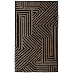 Dywan tkany Velesa 160 x 230 cm czarno-beżowy