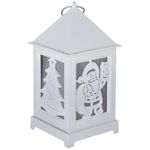 Latarenka 1 LED RGB 6,5 x 6,5 x 14 cm baterie w zestawie biały