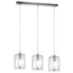 Lampa wisząca TESH 3 płomienna chrom 3xE14 40 W