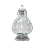 Znicz szklany WR 10 34 cm srebrny