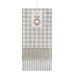 Ręcznik kuchenny Lucy 50 x 70 cm 3 sztuki beżowo-biały