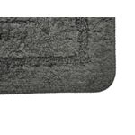Zestaw dywaników łazienkowych Alor 2 sztuki 50 x 80 cm + 50 x 40 cm ciemnoszary