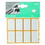 Podkladki filcowe 22 x 36 mm przyklejane białe 8 szt. suki