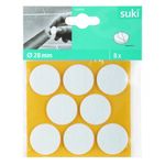 Podkladki filcowe 28 mm przyklejane białe 8 szt. suki