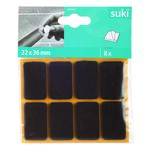 Podkladki filcowe 22 x 36 mm przyklejane brązowe 8 szt. suki