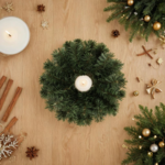 Wianek sztuczny 30 cm zielony