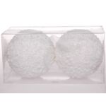 Bombka styropianowa 10 cm biała 2 szt.