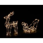 Akrylowy renifer 100 cm LED