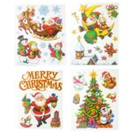 Dekoracja elektrostatyczna z brokatem 41 x 29 cm