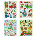 Dekoracje okienne z brokatem