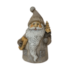 Figurka ceramiczna mikołaj 12 x 9,2 x 20,8 cm beżowa