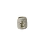 Świecznik ceramiczny 8 cm biały