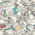 Tapeta winylowa na flizelinie komiks dla dzieci Grandeco