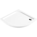 Brodzik CUBIC półokrągły akrylowy gł.3 cm płaski 90 cm Deante
