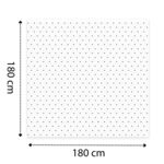 Zasłonka prysznicowa Dot 180 x 180 biały