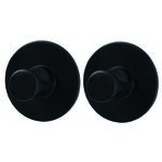 Wieszak samoprzylepny Style okrągły 3m czarny mat 2 szt.