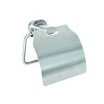 Uchwyt na papier Go z klapką satyna/nikiel