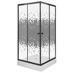 Kabina natryskowa Pixel SQ 90 BL z brodzikiem Kerra