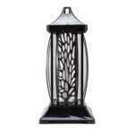 Znicz lampion ażur GRD 38 cm mix srebrny/złoty