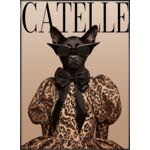 Obraz w ramie ArtBox Miss Meow 50 x 70 cm