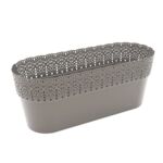 Osłonka BELLA owalna 30 cm antracyt