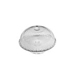 Patera szklana Venus z kloszem na nóżce 28 cm transparentny