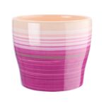 Osłonka ceramiczna 14 cm fioletowo-biały