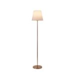Lampa nocna Artemis 150 cm złoty abażur biała podstawa