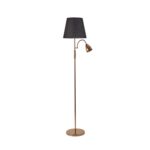 Lampa nocna Artemis Plus 150 cm złota podstawa szary abażur