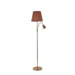 Lampa nocna Artemis Plus 150 cm złota podstawa cappuccino abażur
