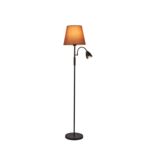 Lampa nocna Artemis Plus 150 cm cappuccino abażur czarna podstawa