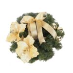 Wianek dekorowany na złoto 45cm