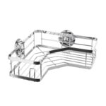 Półka pod prysznic 1881 srebrna samoprzylepna narożna AWD INTERIOR