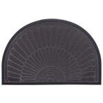 Wycieraczka Tivoli 50 x 80 cm rozeta półokrąg szary