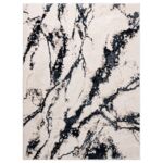 Dywan Stone 80 x 140 cm marmur czarny