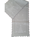 Bieżnik z choinką 40 x 140 cm szary