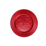 Taca dekoracyjna 33 cm czerwona