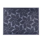 Wycieraczka gumowa Kwiaty 55,3 x 41,2 cm czarny