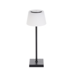 Lampa stołowa LED 9 x 9 x 25 cm czarno-biała