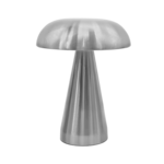 Lampa stołowa LED 16 x 16 x 21,5 cm srebrna 220 V