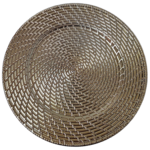 Taca dekoracyjna 33 x 33 cm złota