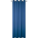 Zasłona z kółkami Oxford 140 x 245 cm granatowy