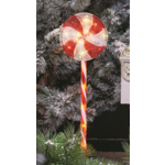 Lampki w kształcie lizaków LED czerwono-białe