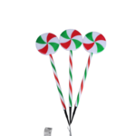 Lampki w kształcie lizaków LED czerwono-zielono-białe 18 x 2 x 69,5 cm